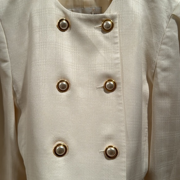 Vintage Albert Nipon Cream Jacket 6 - Picture 2 of 8